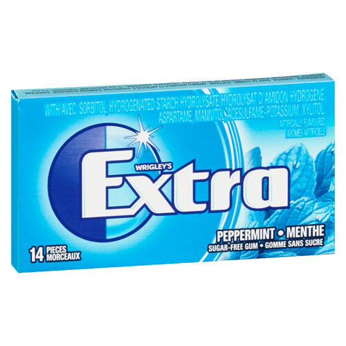 Wrigley's Extra Peppermint Gum Envelope 14 Pieces