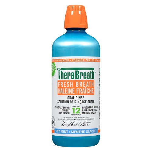 TheraBreath Oral Rinse Fresh Breath Icy Mint 1 L
