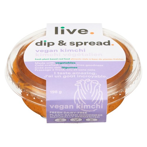 Live Organic Food Dip & Spread Vegan Kimchi 198 g