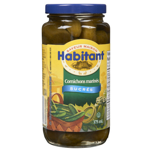 Habitant Pickled Gherkins Sweet 375 ml