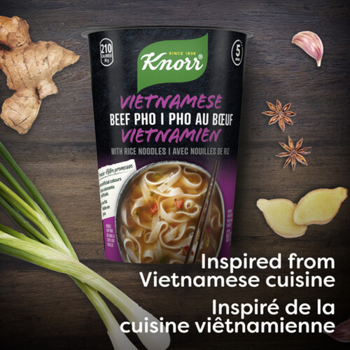 Knorr Rice Noodle Cup Vietnamese Beef Pho For A Light Soup Meal Ready In 5 Mins 60 g