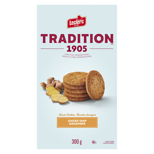 Leclerc Tradition Cookies Biscuit Ginger Snap 300 g