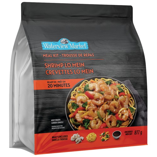 Waterview Market Frozen Meal Kit Shrimp Lo Mein 877 g