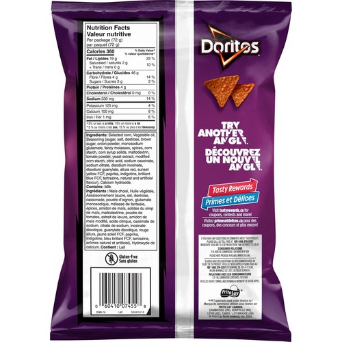 Doritos Tortilla Chips Bold BBQ 72 g