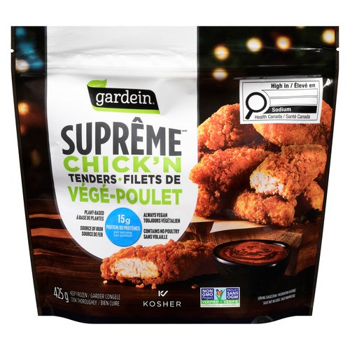 Gardein Suprême Pant Based Frozen Chick'n Tenders 425 g