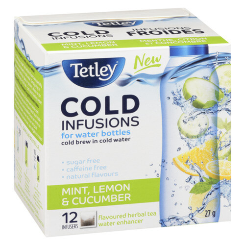 Tetley Cold Infusions Mint Lemon & Cucumber 12 Infusers