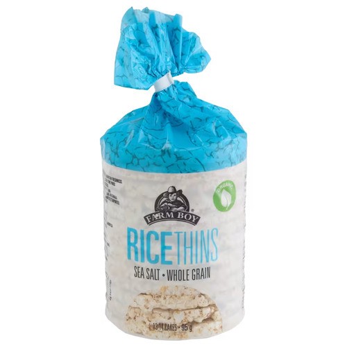 Farm Boy Rice Thins Crackers Whole Grain Sea Salt 95 g