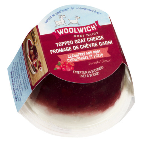 Woolwich Dairy Goat Cheese Cranberry Port 170 g Voilà Online