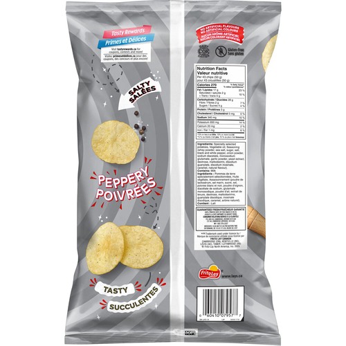 Lay's Potato Chips Sea Salt & Pepper Flavoured 220 g