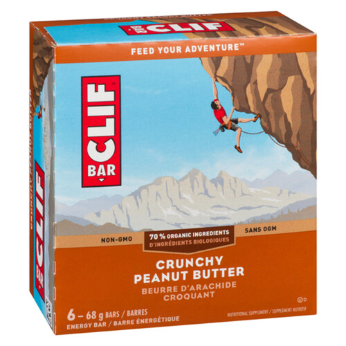 Clif Energy Bar Crunchy Peanut Butter 6 x 68 g