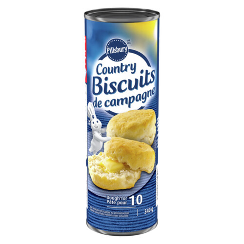 Pillsbury Country Biscuits Ready to Bake Dough 10 Biscuits 340 g