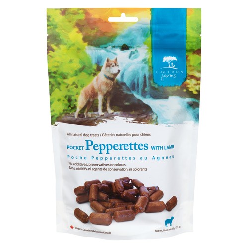 Caledon Farms Dog Treats Lamb Pocket Pepperettes 200 g