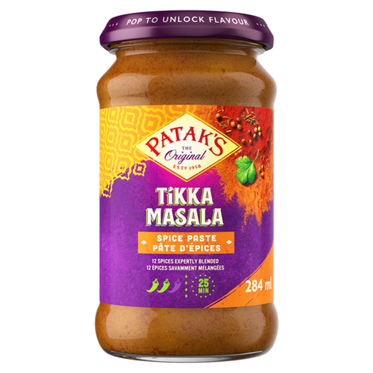 Patak's Curry Paste Tikka Masala 284 ml - Voilà Online Groceries & Offers