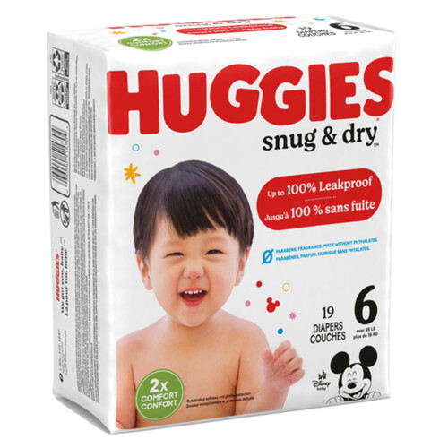 Huggies Snug & Dry Diapers Size 6 19 Count