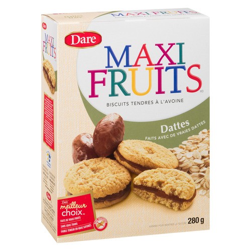 Dare Maxi Fruits Oatmeal Cookies Dates 280 g