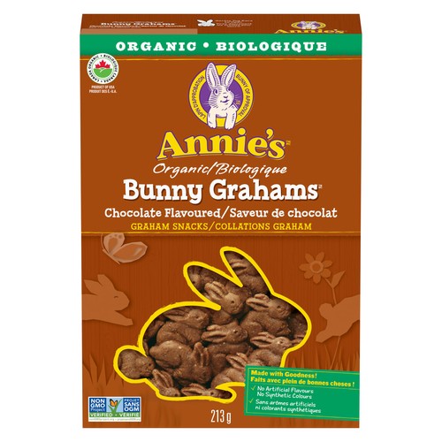 Annie's Collations Graham saveur de chocolat Bunny Grahams biologiques 213 g