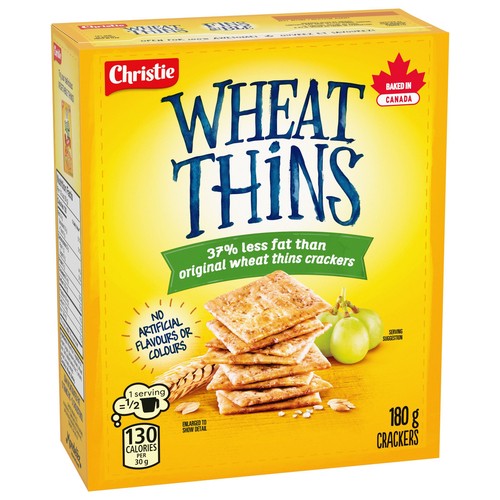 Wheat Thins 37% Less Fat Crackers 180 g
