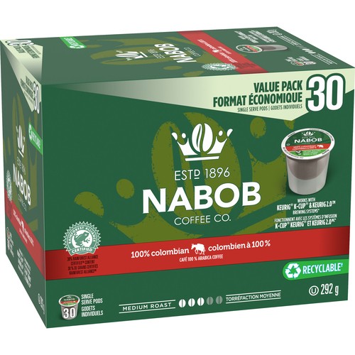 Nabob Colombian Coffee Keurig K-Cup 30 Pods 292 g 