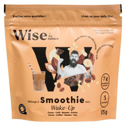 Wise By Nature Smoothie Mix Coffee Chocolate Banana Oat 175 g