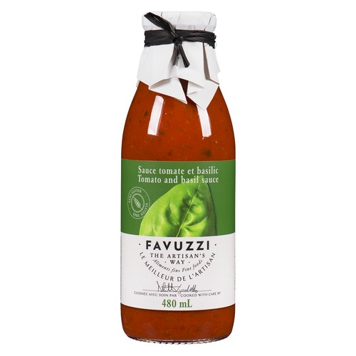 Favuzzi Pasta Sauce Basil Tomato 480 ml