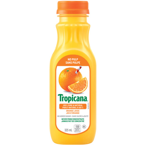 Tropicana Orange Juice No Pulp 325 ml (bottle)