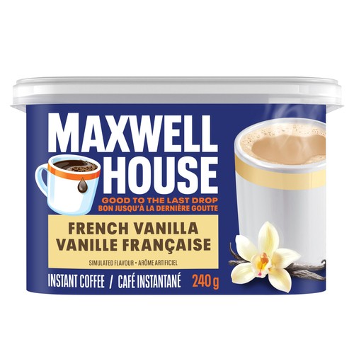 Maxwell House Instant Coffee Beverage Mix French Vanilla 240 g
