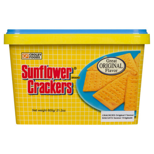 Sunflower Crackers Plain 600 g