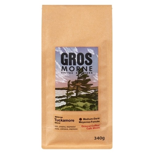 Gros Morne Coffee Roasters Ground Coffee Tuckamore Blend Medium-Dark 340 g