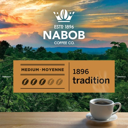 Nabob Ground Coffee 1896 Tradition Medium Roast 340 g