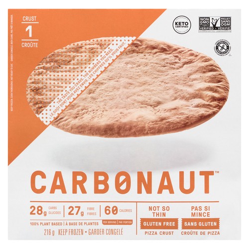 Carbonaut Gluten-Free Frozen Pizza Crust Not So Thin 216 g