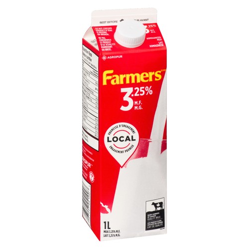 Farmers 3.25% Milk Partly Skimmed 1 L