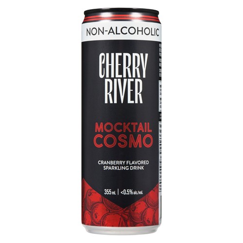 Cherry River Non Alcoholic Beverage Mocktail Cosmo 355 ml (can)