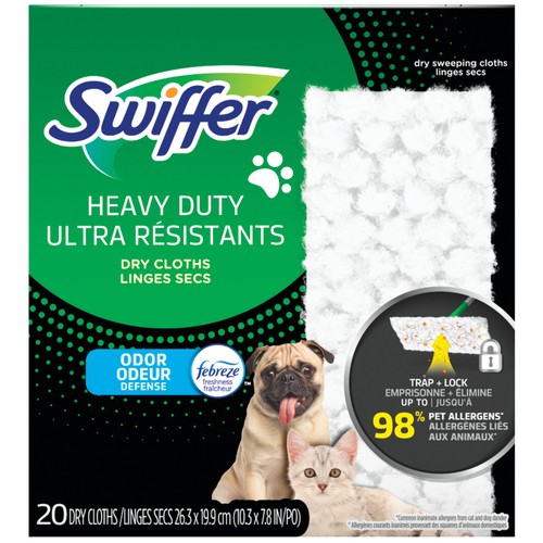 Swiffer Dry Cloths Heavy Duty All Purpose Pet Refill Pads Fresh 20 Count Voila Online Groceries Offers