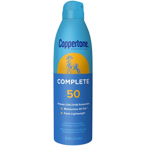 Coppertone Spray Sunscreen Complete SPF 50 156 g