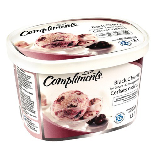 Compliments Ice Cream Black Cherry 1.5 L