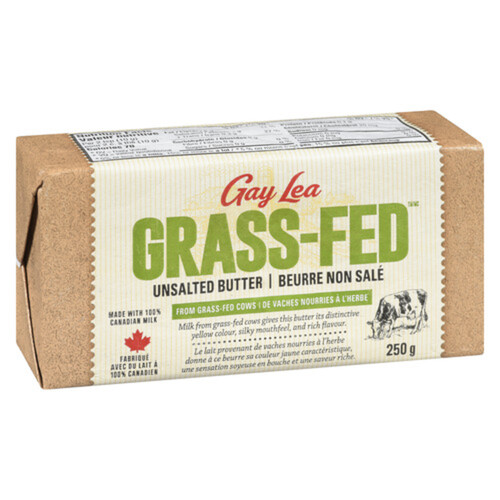 Gay Lea Grass Fed Butter Unsalted 250 g