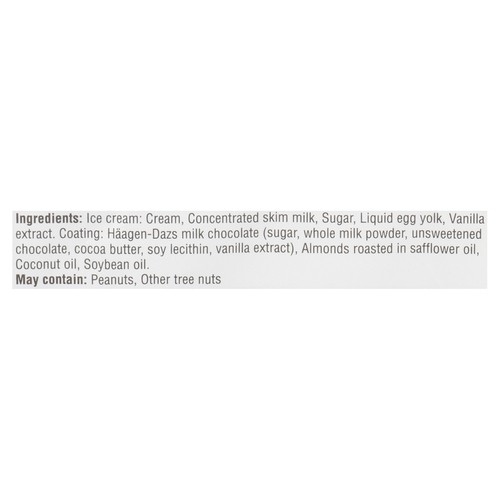 Haagen-Dazs Ice Cream Bar Vanilla & Almond 88 ml