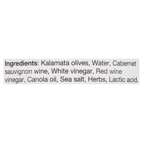 Mezzetta Pitted Greek Kalamata Olives Marinated With Herbs & Cabernet 250 ml