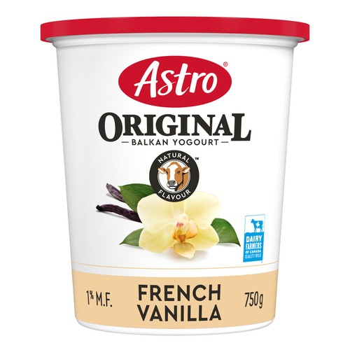 Astro Original Yogurt French Vanilla Balkan 1% 750 g