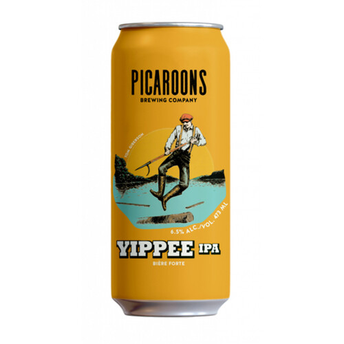 Picaroons Beer 6.5% Alcohol Yippee IPA 473 ml (can)