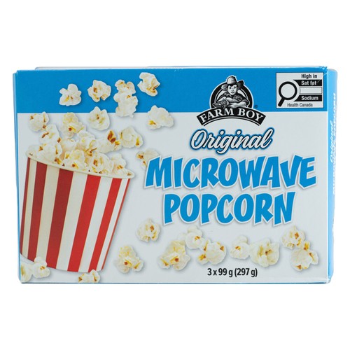 Farm Boy Microwave Popcorn Original 297 g