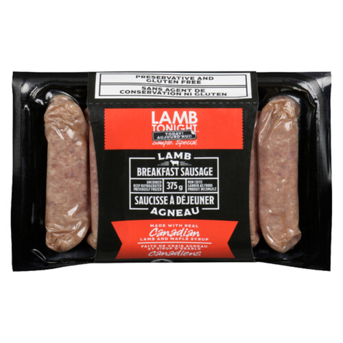 Lamb Tonight Frozen Breakfast Sausage Lamb 375 g