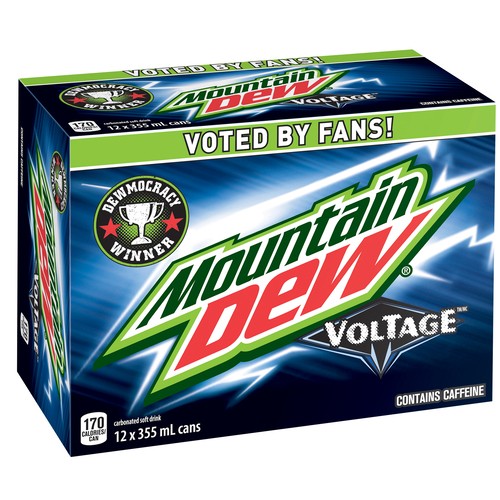 Mountain Dew Soft Drink Voltage 12 x 355 ml