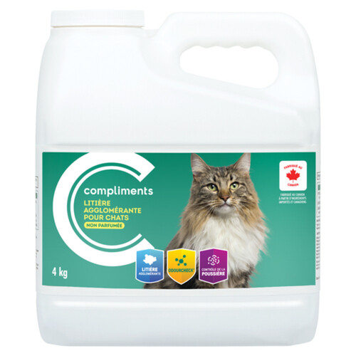 Compliments Cat Litter Scoopable Unscented 4 kg