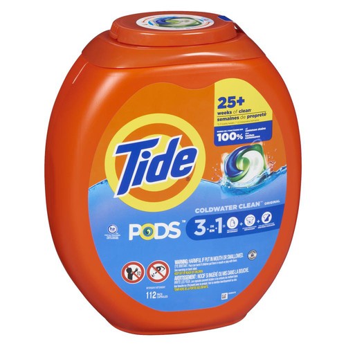 Tide Liquid Laundry Detergent Pod Coldwater Clean 112 Count
