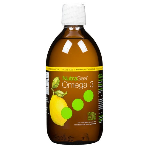 NutraSea Omega-3 Liquid Zesty Lemon 500 ml