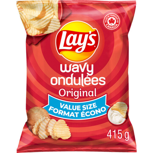 Lay's Potato Chips Wavy Original 415 g