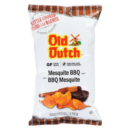 Old Dutch Chips Kettle Msqite BBQ 170 g