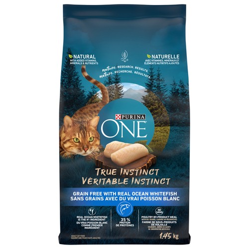 Purina ONE True Instinct Dry Cat Food Grain Free Ocean Whitefish 1.45 kg