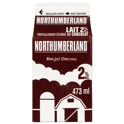 Northumberland Milk 2% Chocolate Skimmed Milk 473 ml